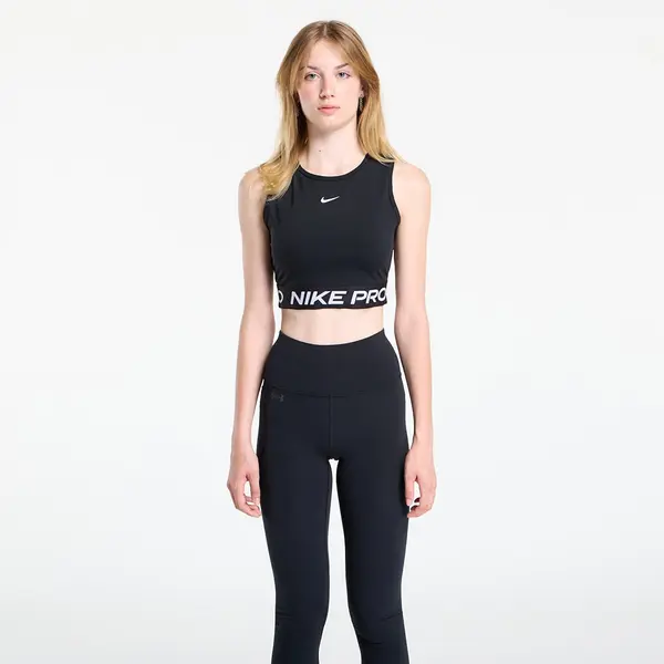 Nike Потник Nike Pro Women's Dri-FIT Cropped Tank Top Black/ White L