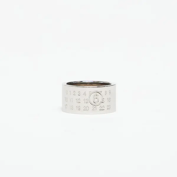 MM6 Пръстен MM6 Maison Margiela Ring Polished Palladio 08