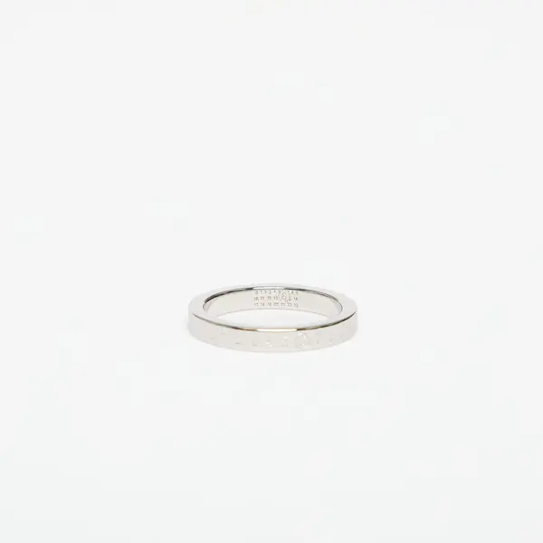 MM6 Пръстен MM6 Numeric Minimal Signature Ring Polished Palladio 09