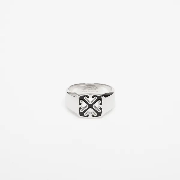Off-White Пръстен Off-White Enamel Arrow Ring Silver/ Black 62