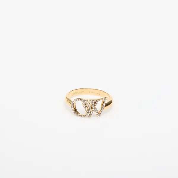 Off-White Пръстен Off-White Ow Ring With Strass Gold/ Silver 54