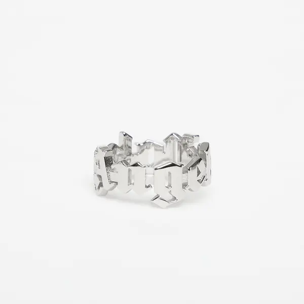 Palm Angels Пръстен Palm Angels Classic Logo Rounded Ring Silver/ Silver 60