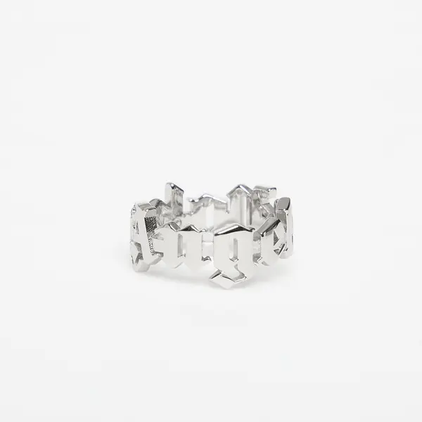 Palm Angels Пръстен Palm Angels Classic Logo Rounded Ring Silver/ Silver 62