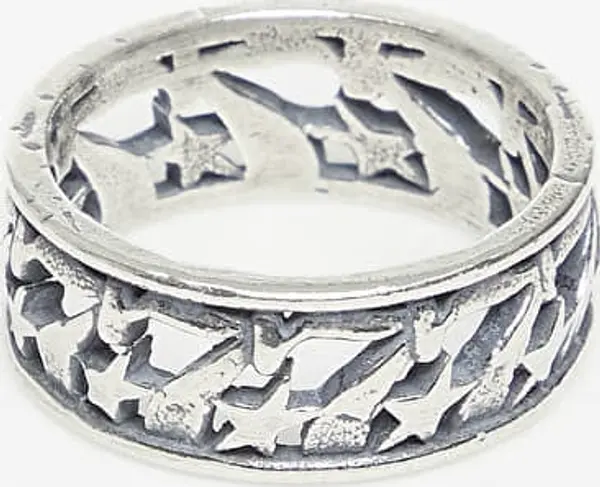 TwoJeys Пръстен TwoJeys 777 Stars Bubble Ring Silver 62 mm