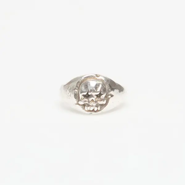 TwoJeys Пръстен TwoJeys Skull Signet Ring Silver 50 mm