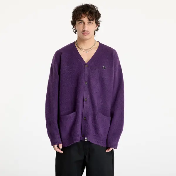 A BATHING APE Пуловер A BATHING APE One Point Hairly Yarn Cardigan M Purple L