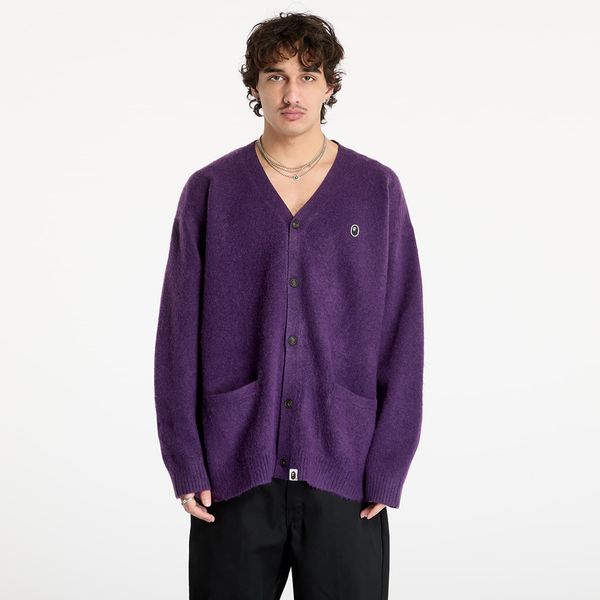 A BATHING APE Пуловер A BATHING APE One Point Hairly Yarn Cardigan M Purple L