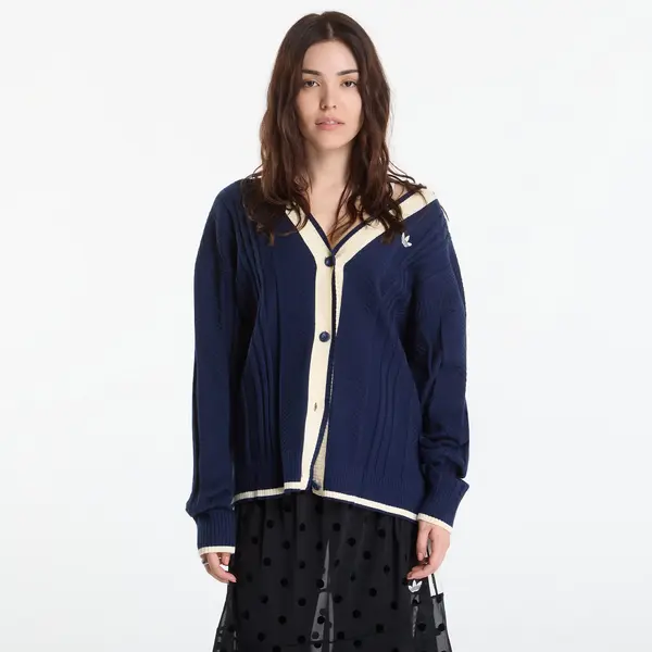 adidas Originals Пуловер adidas Cable Knit Cardigan Night Indigo S