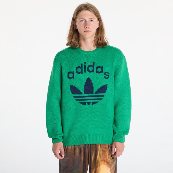 adidas Originals Пуловер adidas Knit Crewneck Green/ Night Indigo XL