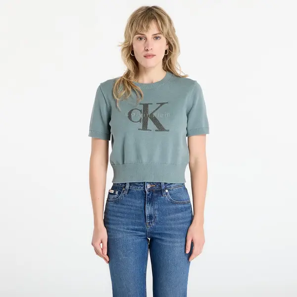 Calvin Klein Пуловер Calvin Klein Jeans Chunky Cotton Graphic Sweater Grey XXS