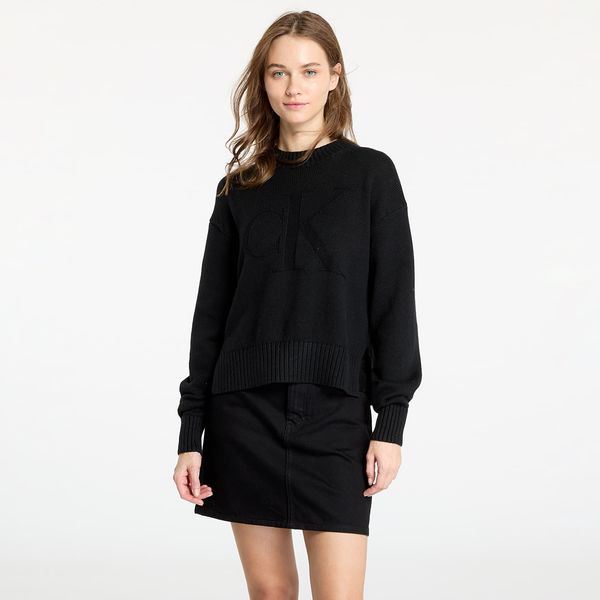 Calvin Klein Пуловер Calvin Klein Jeans Intarsia Loose Sweater Black XS