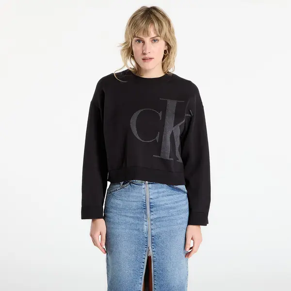 Calvin Klein Пуловер Calvin Klein Jeans Long Sleeve Smooth Sweater Black XXS