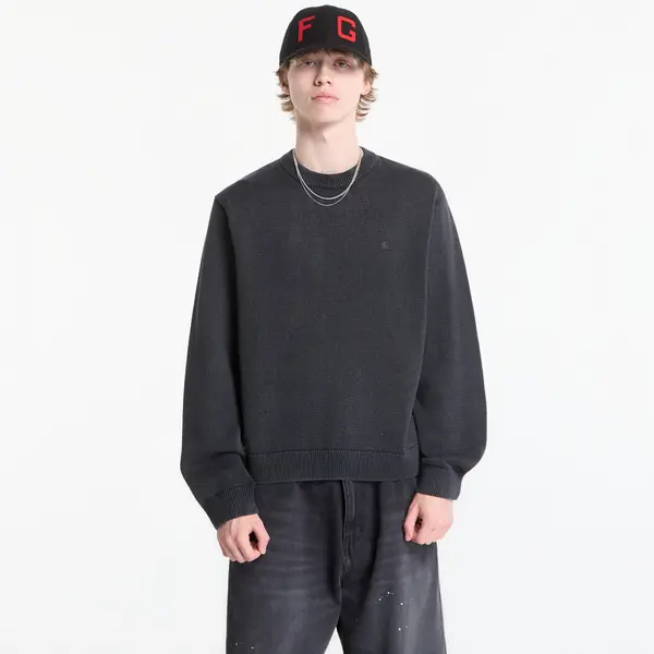 Carhartt WIP Пуловер Carhartt WIP Kori Sweater UNISEX Black Garment Dyed XL