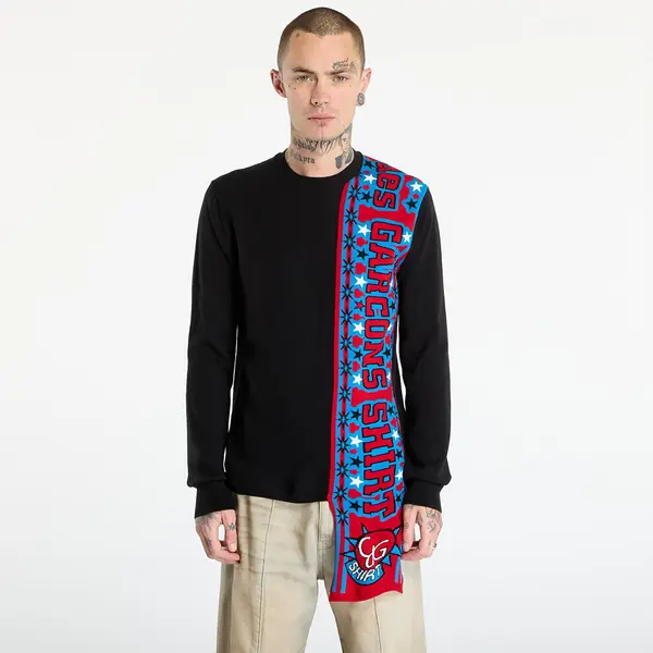 Comme des Garçons SHIRT Пуловер Comme des Garçons SHIRT Soccer Scarf Knitted Sweater Black S