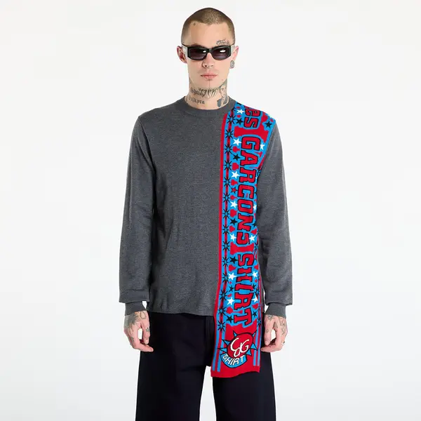 Comme des Garçons SHIRT Пуловер Comme des Garçons SHIRT Soccer Scarf Knitted Sweater Grey M