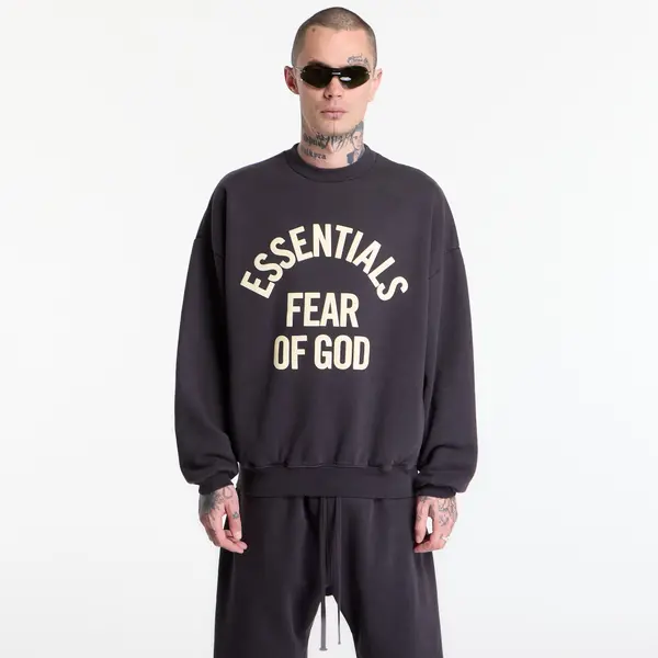 Fear of God Essentials Пуловер Fear of God Essentials Campus 90'S Crewneck Sweater Faded Black XL