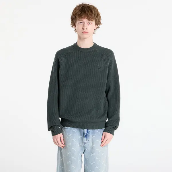 FRED PERRY Пуловер FRED PERRY Lambswool Raglan Jumper Court Green XL