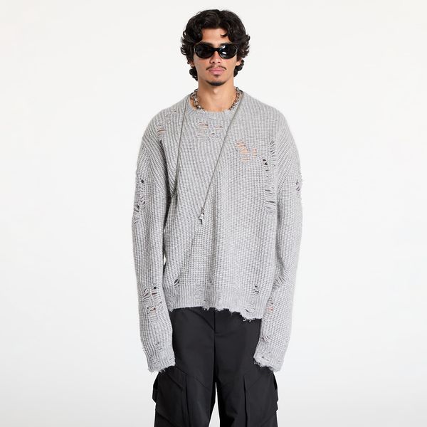 HELIOT EMIL Пуловер HELIOT EMIL Convex Distressed Knit UNISEX Light Grey S