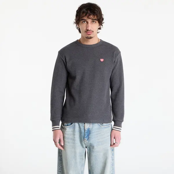 HUMAN MADE Пуловер HUMAN MADE Thermal L/S T-Shirt UNISEX Charcoal XXL