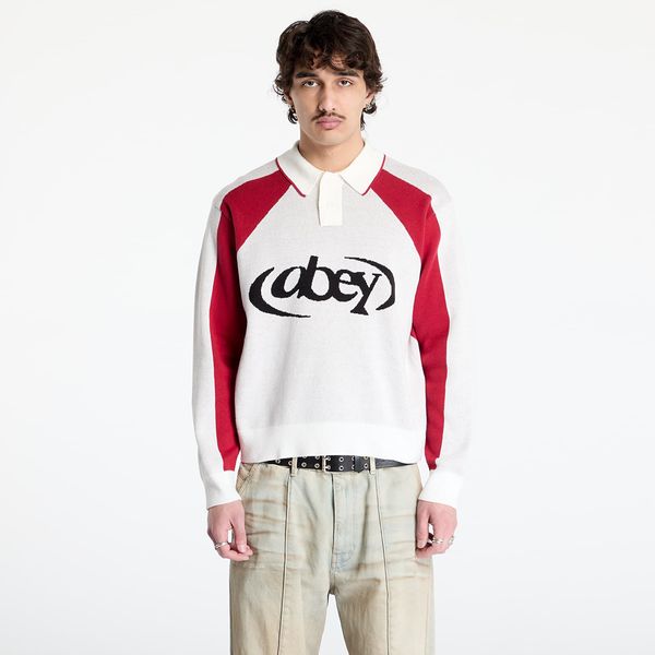 OBEY Clothing Пуловер OBEY Soccer Polo Sweater White Multi M