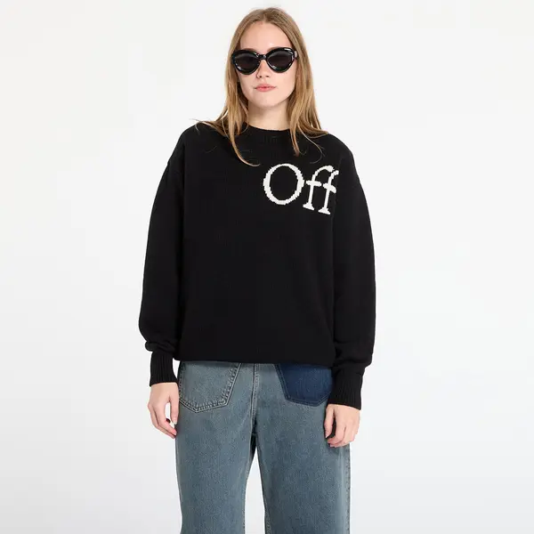 Off-White Пуловер Off-White Bookish Shared Knit Crewneck Black/ White XS