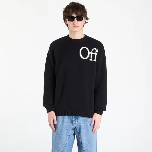 Off-White Пуловер Off-White Cot Ow Shared Logo Knit Crew Black XL