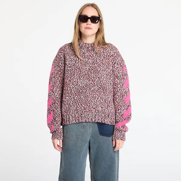 Off-White Пуловер Off-White Mouline Arrow Knit Crewneck Red Dahlia M