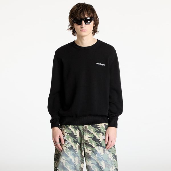 Palm Angels Пуловер Palm Angels Classic Logo Emb Sweater Black/ Off White XL