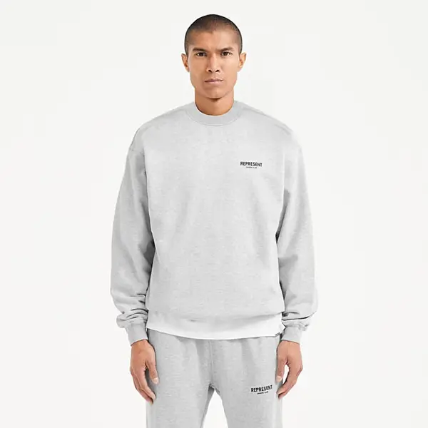 REPRESENT Пуловер REPRESENT Owners Club Sweater Ash Grey/ Black L