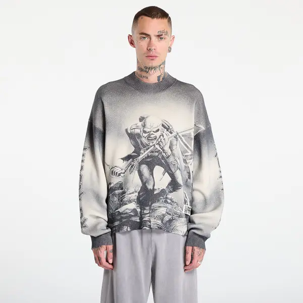 REPRESENT Пуловер REPRESENT x Iron Maiden Trooper Knit Sunfade Grey XL