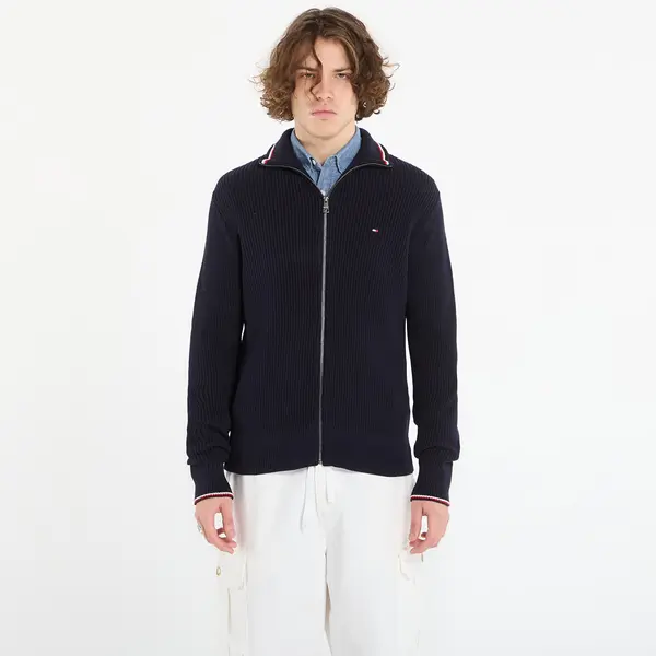 Tommy Hilfiger Пуловер Tommy Hilfiger Rwb Rib Zip Through Desert Sky XL