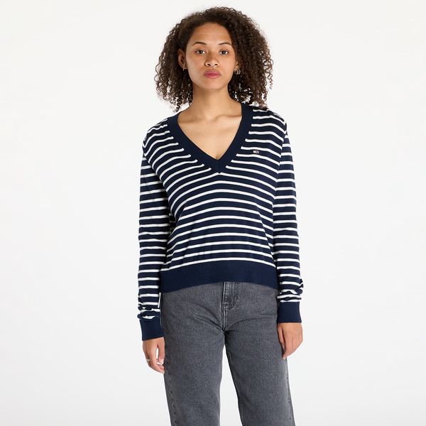 Tommy Hilfiger Пуловер Tommy Jeans Essential Vneck Sweater Blue L