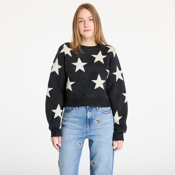 Tommy Hilfiger Пуловер Tommy Jeans Star Patern Sweater Black L