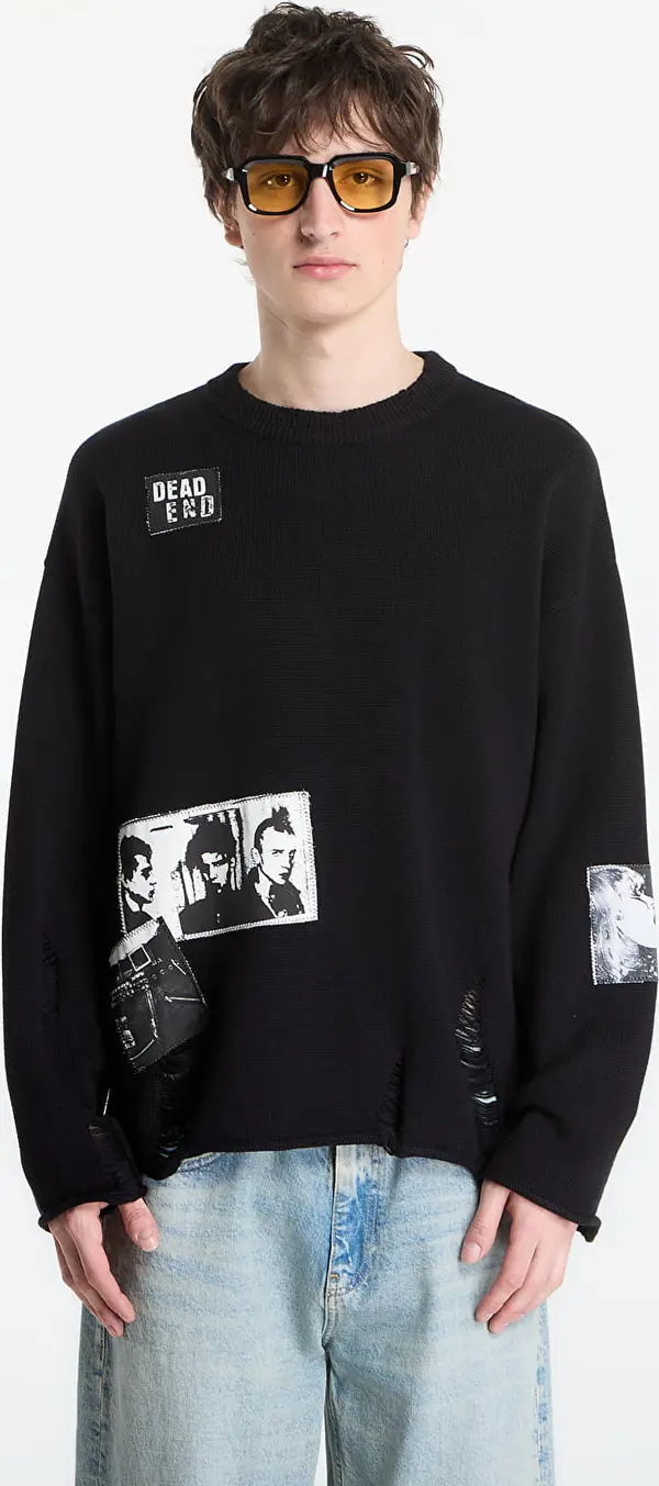 Wasted Paris Пуловер Wasted Paris M Taunt Ripped Black M