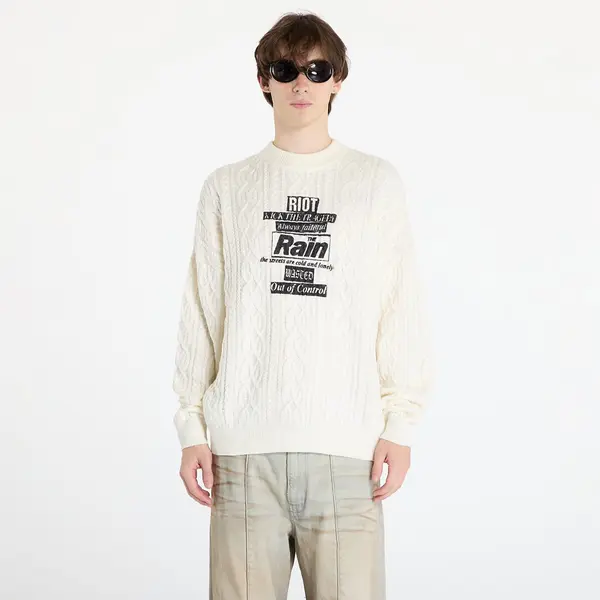 Wasted Paris Пуловер Wasted Paris Rain Cable Knit Sweater Off-White XL