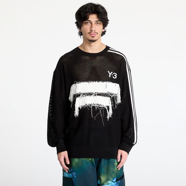 Y-3 Пуловер Y-3 Graphic Knit Crew Sweatshirt UNISEX Black XS