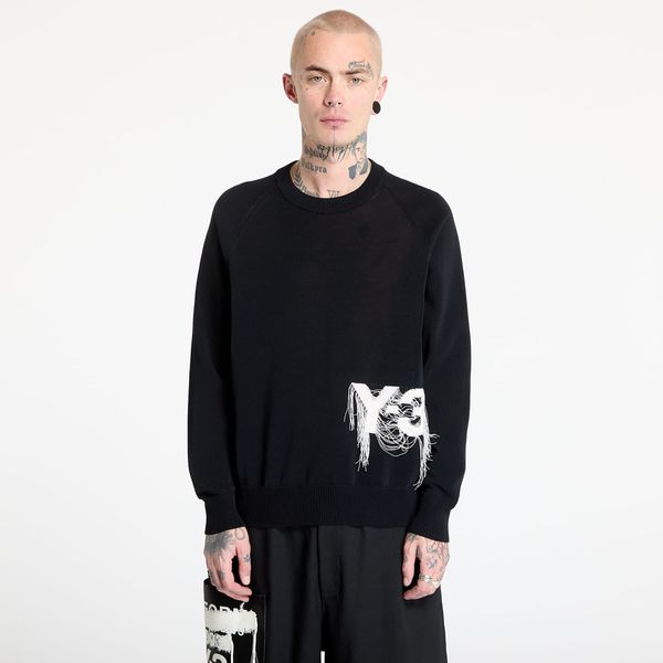 Y-3 Пуловер Y-3 Logo Knit Crew Sweatshirt UNISEX Black S