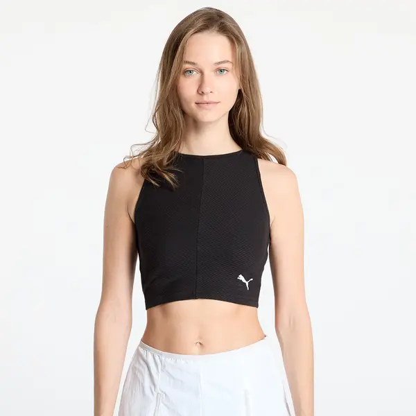 Puma Puma Wardrobe Essentials Ribbed Crop Top PUMA Black L