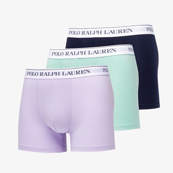 Ralph Lauren Ralph Lauren Stretch Cotton Boxer Brief 3-Pack Seam Foam/ Dark Navy/ Lavender