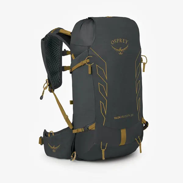 Osprey Раница Osprey Talon Velocity 2 Dark Charcoal/ Tumbleweed Yellw S/M