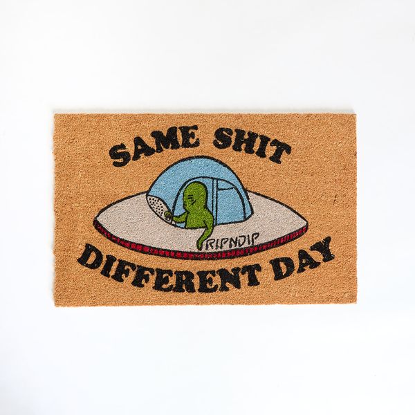 RIPNDIP RIPNDIP Same Shit Different Day Door Mat Brown Universal