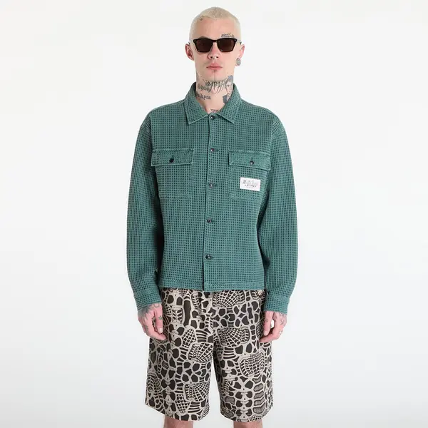 Brain Dead Риза Brain Dead Waffle Button Front Shirt Pin M