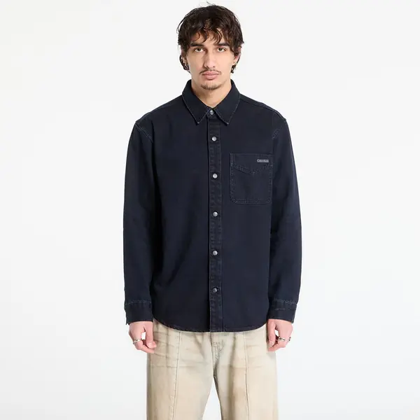 Calvin Klein Риза Calvin Klein Jeans Blue Black Stone 90S Shirt Blue L