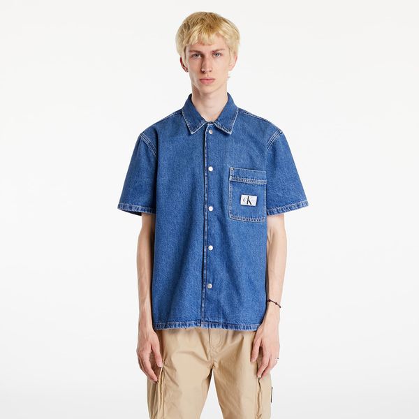 Calvin Klein Риза Calvin Klein Jeans Camp Denim Shirt Denim Medium S