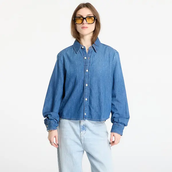 Calvin Klein Риза Calvin Klein Jeans Cropped Ls Shirt Blue M