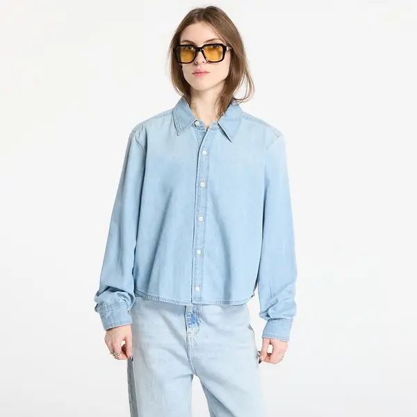 Calvin Klein Риза Calvin Klein Jeans Cropped Ls Shirt Blue S