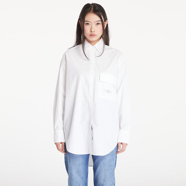 Calvin Klein Риза Calvin Klein Jeans Long Cotton Utility T-Shirt Bright White S