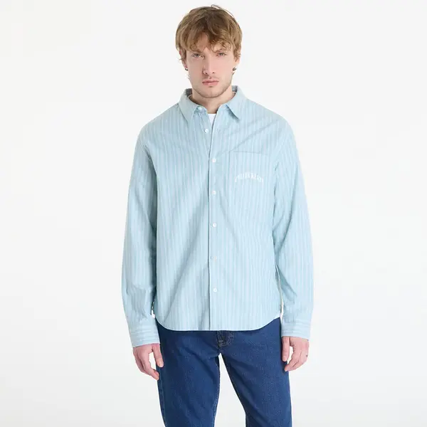 Calvin Klein Риза Calvin Klein Jeans Ls Yd Stripe Washed Oxford Easy Shirt Wild Green L