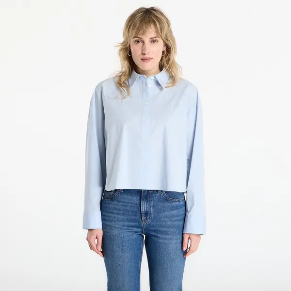 Calvin Klein Риза Calvin Klein Jeans Solid Boxy Cropped Shirt Grey M