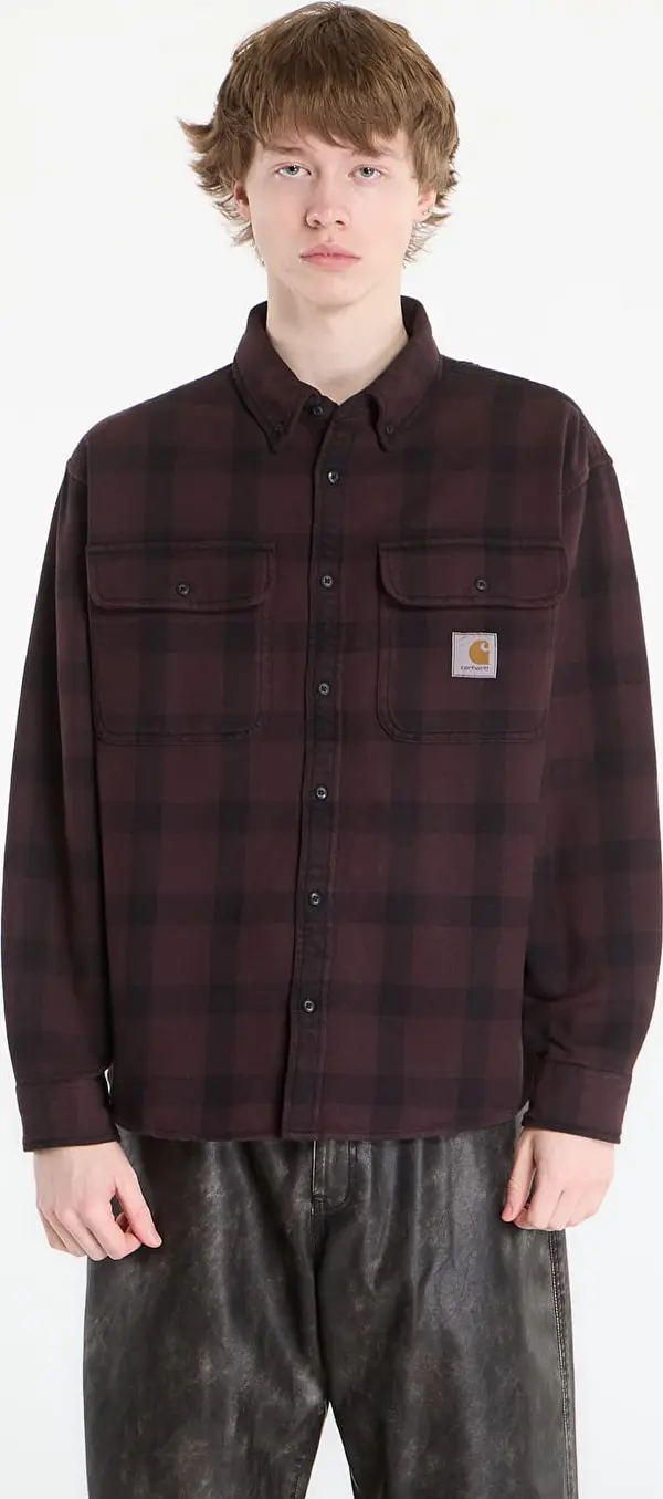 Carhartt WIP Риза Carhartt WIP L/S Edmands Shirt UNISEX Edmands Check/ Natural/ Palisander XS